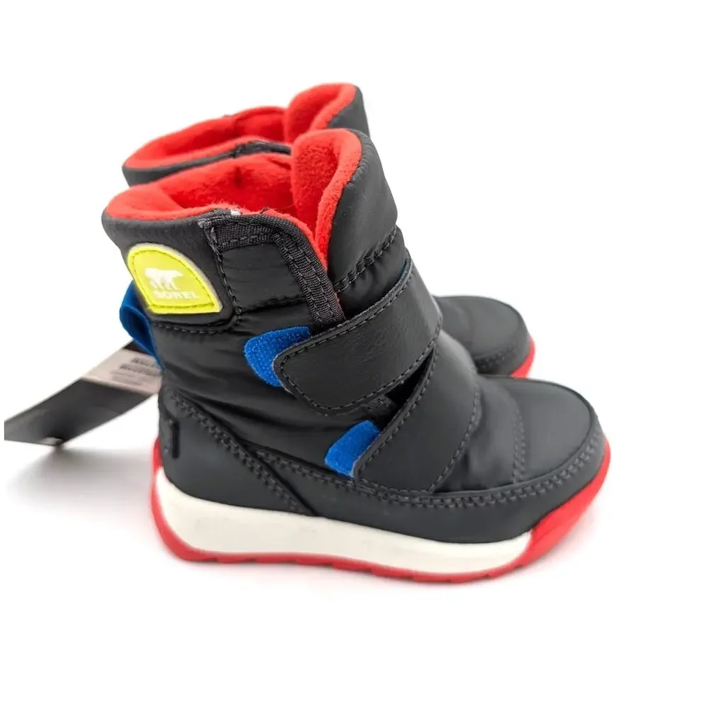 Sorel Whitney II Strap Waterproof Winter Boots Kids' Black Size US5 EU22